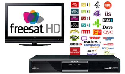 Free TV with Freesat - Over 150 Channels