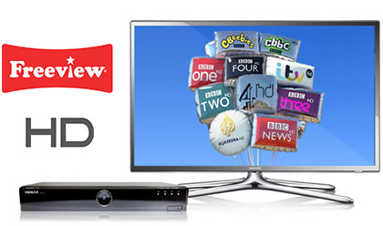 Free TV with Freeview - Over 12 HD Channels